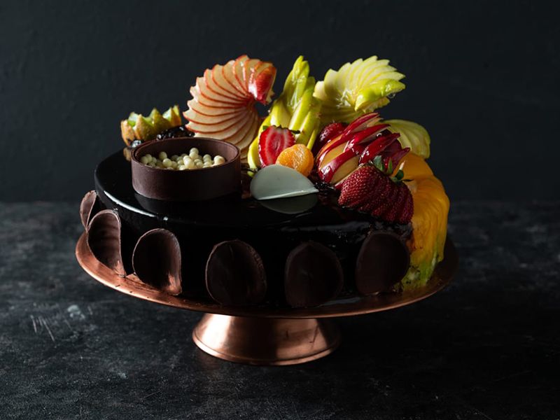 Half And Half Fruit Tart