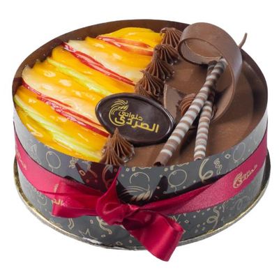 Half Milieu Cake torte half