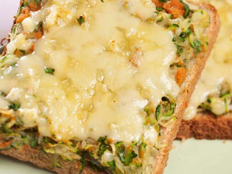 Vegetable Pizza Toast