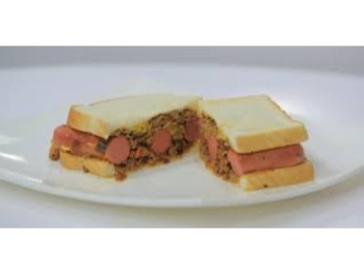 Hot Dog With Cheddar Cheese Toast