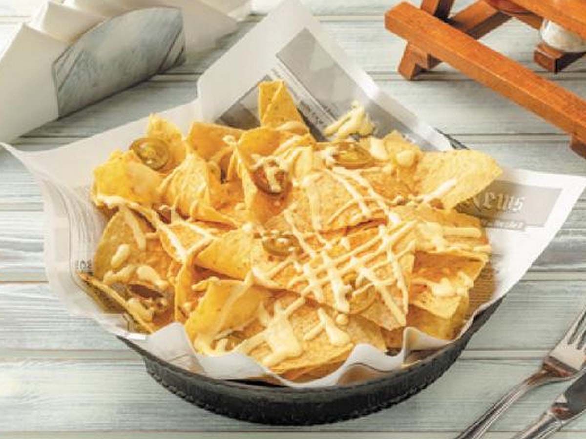 Cheesy tostada chips