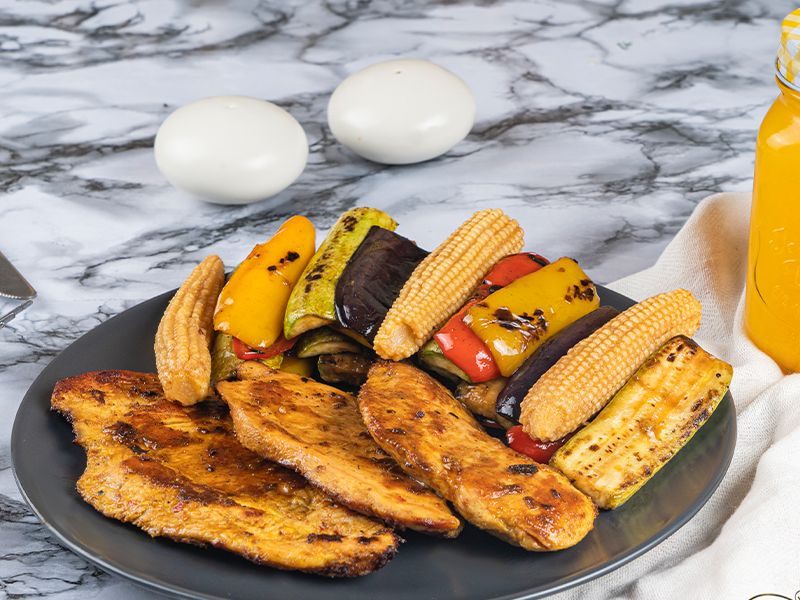 Healthy Grilled Chicken Platter