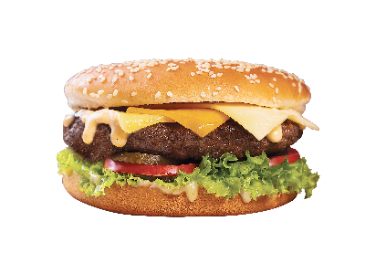 Three Cheese Burger sandwich