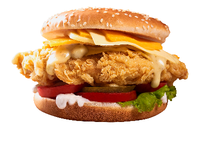 three Cheese Chicken sandwich
