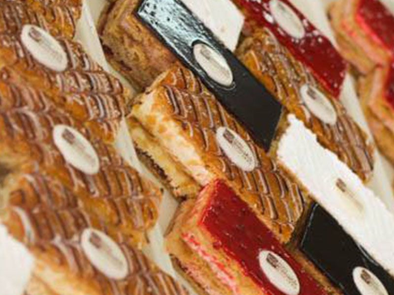 A piece of jam, a filet of jam