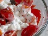 Cheese with tomatoes