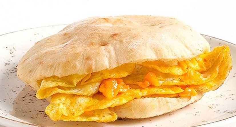 Cheese sandwich with eggs