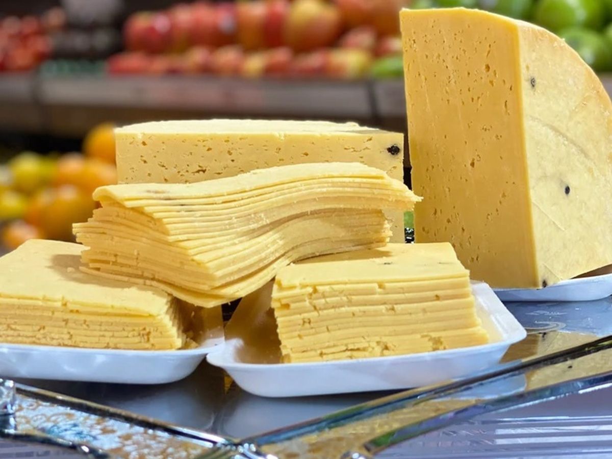 Fried roumi cheese