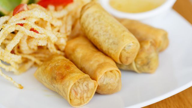 French Fries With Mozzarella Cheese Roll