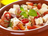 White Cheese With Tomatoes