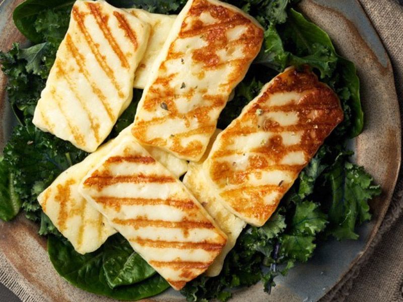Oven Grilled Halloumi Pottery