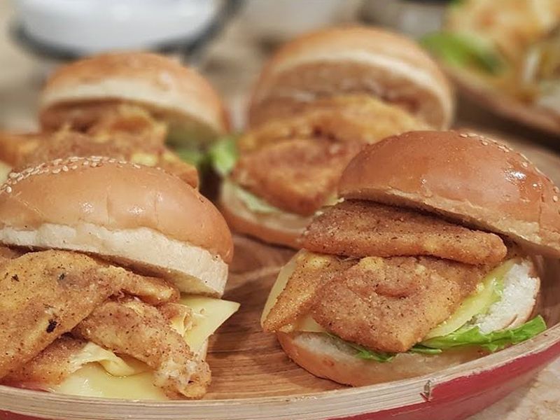 Fried Roumi Cheese Sandwich