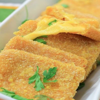 Fried Roumy cheese dish by the piece