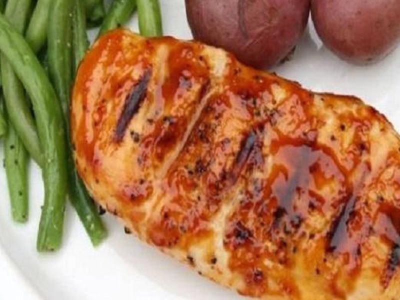 Grilled Chicken With Curry Sauce Platter