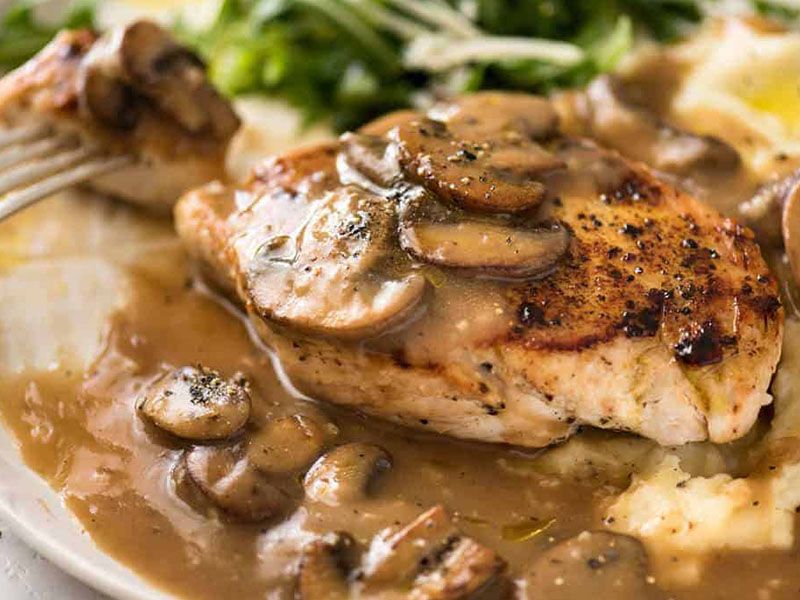 Chicken Piccata With Mushroom Meal