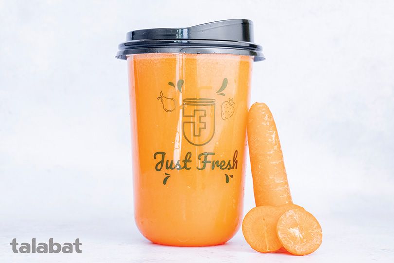 Fresh carrot juice