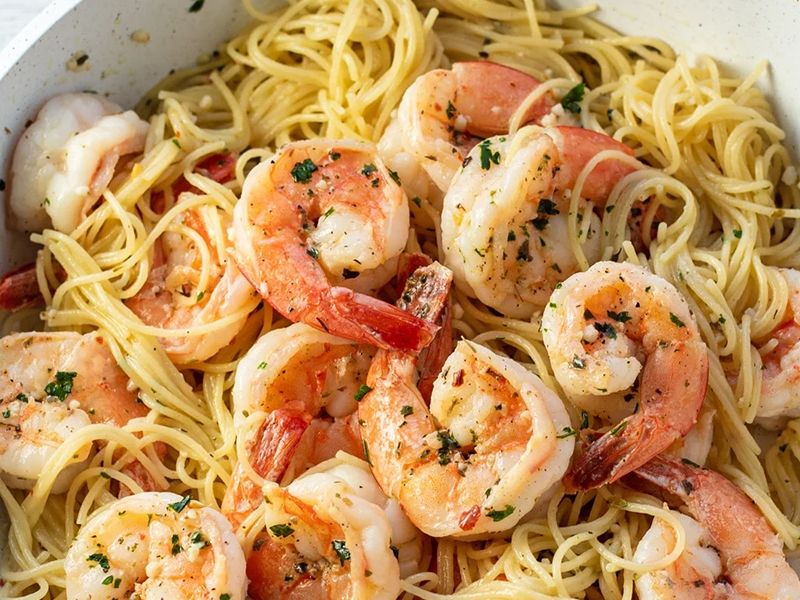 Shrimp pasta