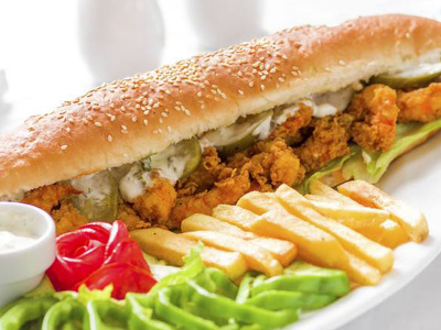 Shrimp Pane Sandwich