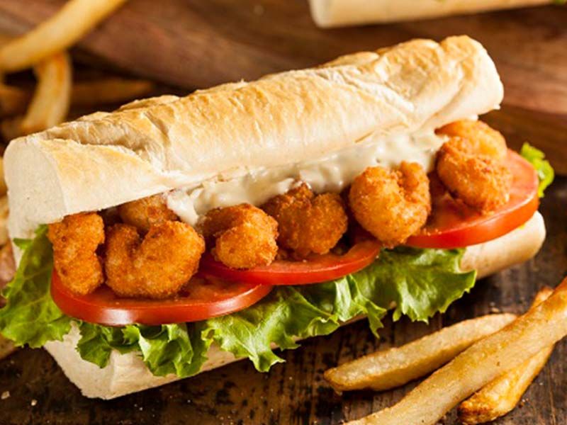 Shrimp Pane Sandwich