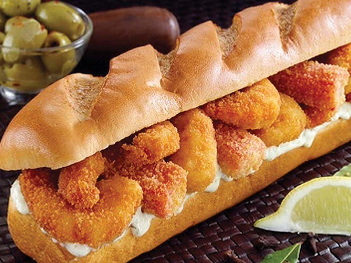 French Shrimp with Cheddar Sandwich