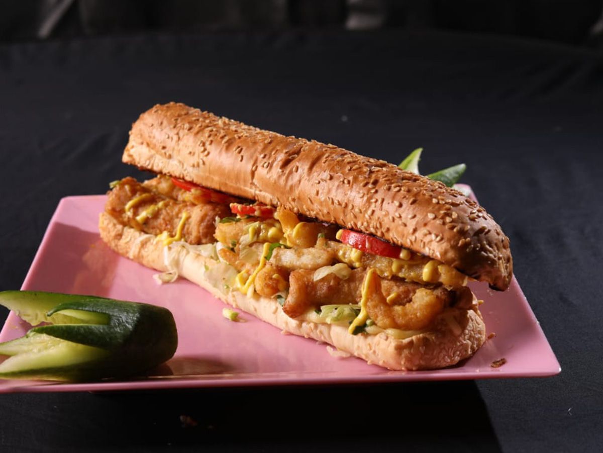 shrimp french sandwich