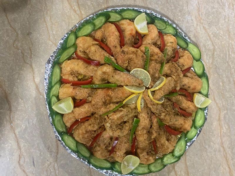 Shrimp Pane Platter