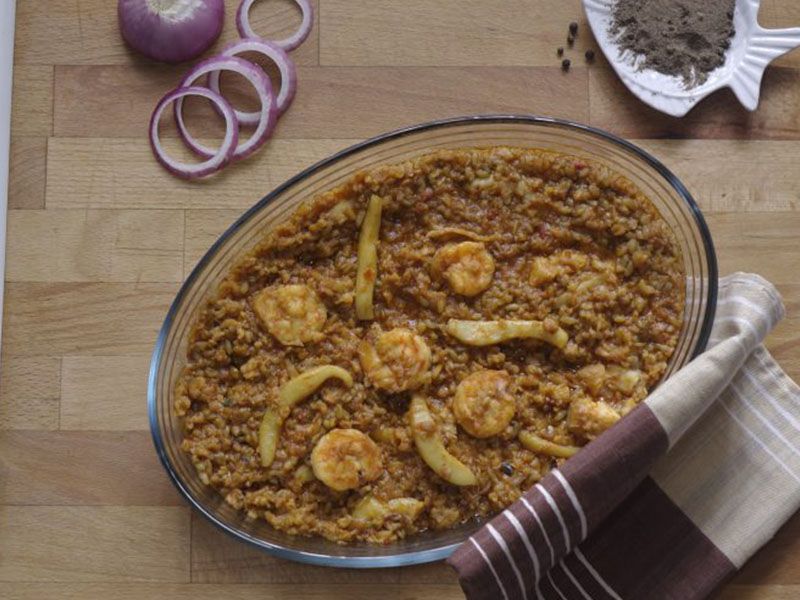 Shrimp With Grits Casserole