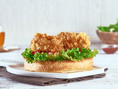 Shrimpo Burger Sandwich