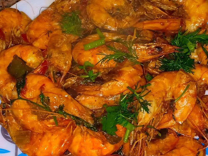 Grilled Suez Shrimp