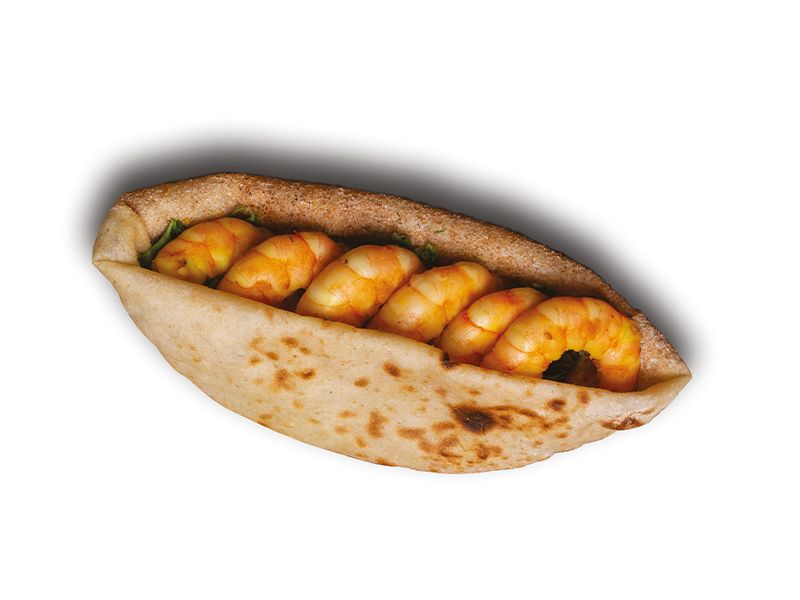Shrimp Baladi Bread Sandwich