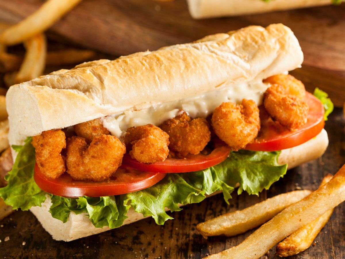 fried shrimp sandwich