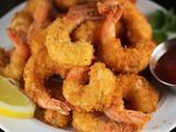 Large peeled fried shrimp