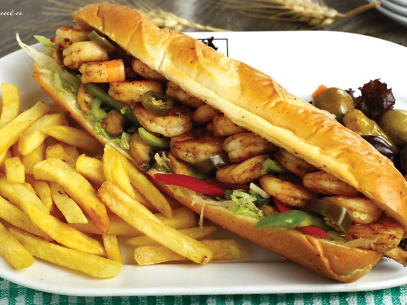 Mexican Shrimp Sandwich