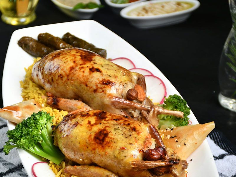 2 pieces of grilled Pigeon