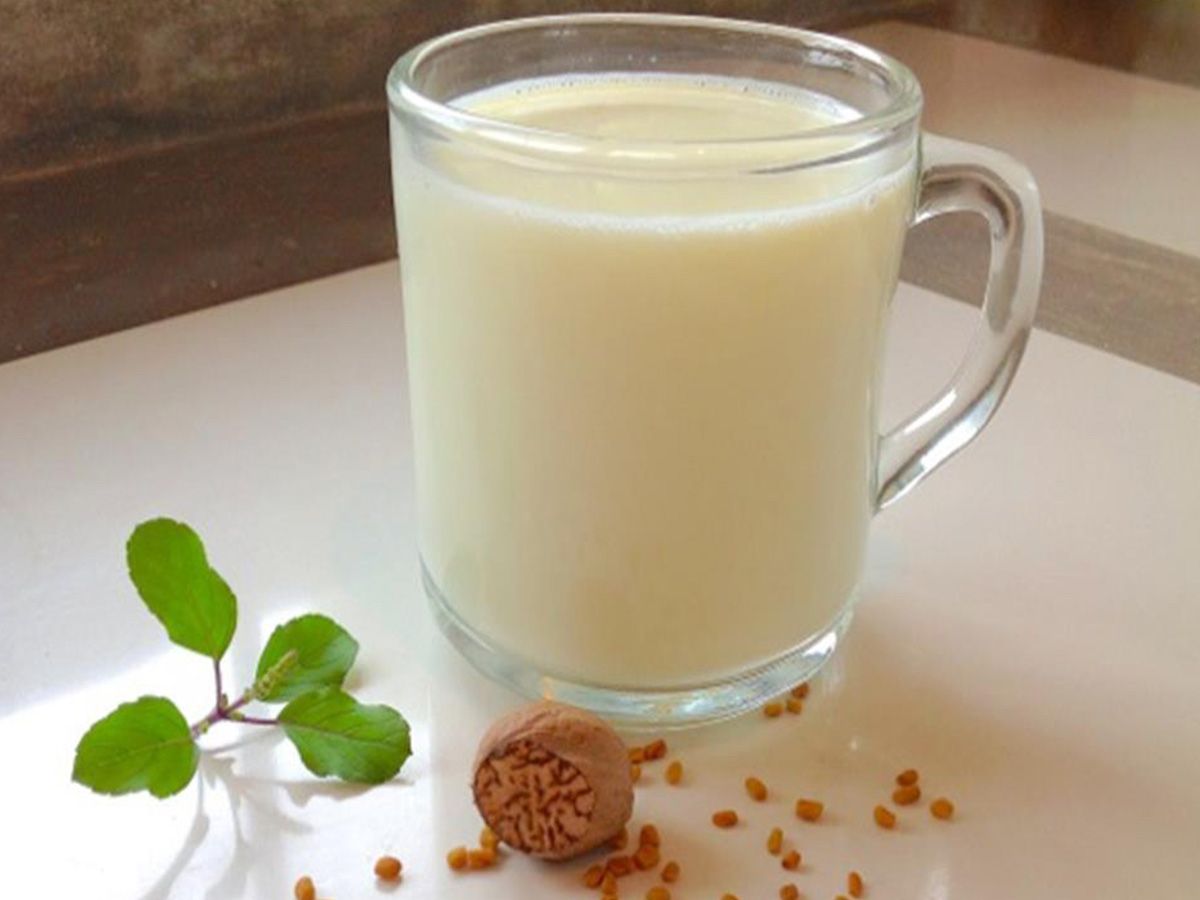 Fenugreek with milk