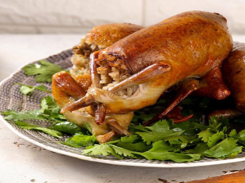 Stuffed Pigeon Platter