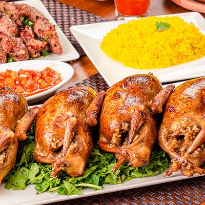 Stuffed Pigeon With Rice
