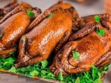 Stuffed Pigeon With Grits