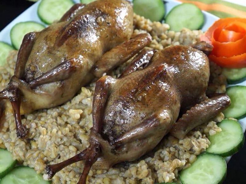 Stuffed Pigeon Two Pieces