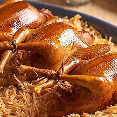 Grilled Stuffed Pigeon With Rice