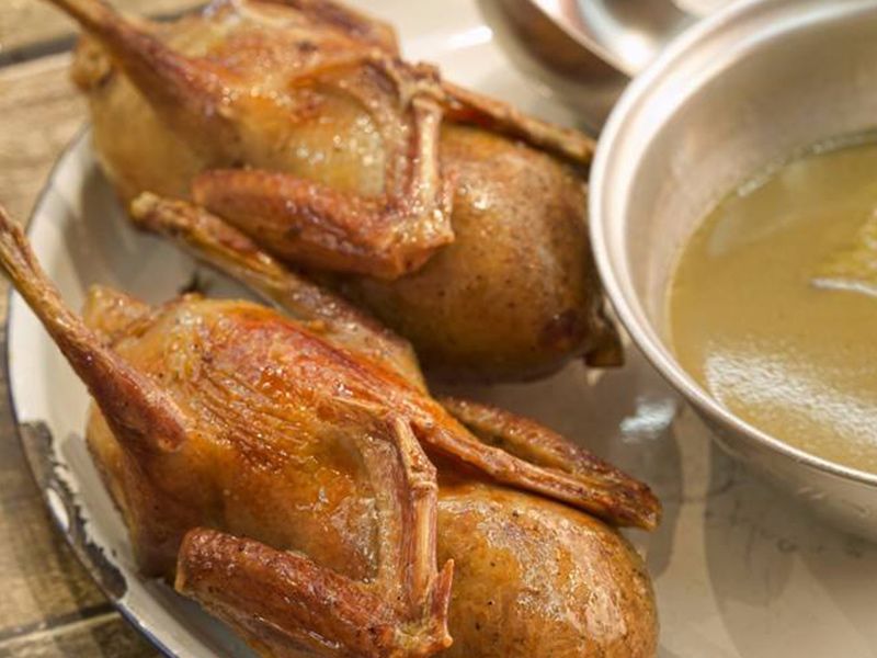 Single Stuffed Pigeon With Rice