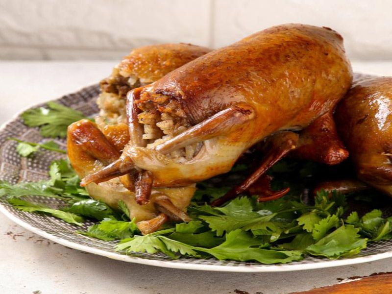 Stuffed Pigeon Platter