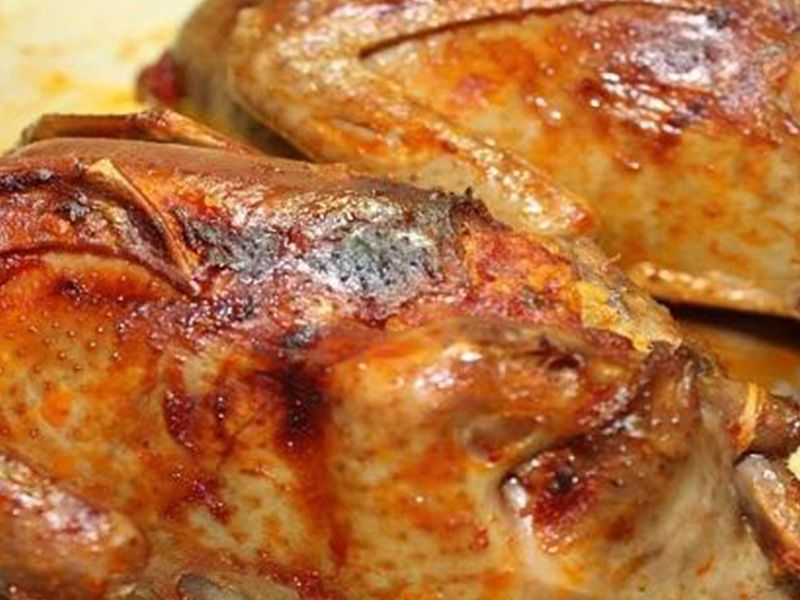 Stuffed Pigeon with Rice