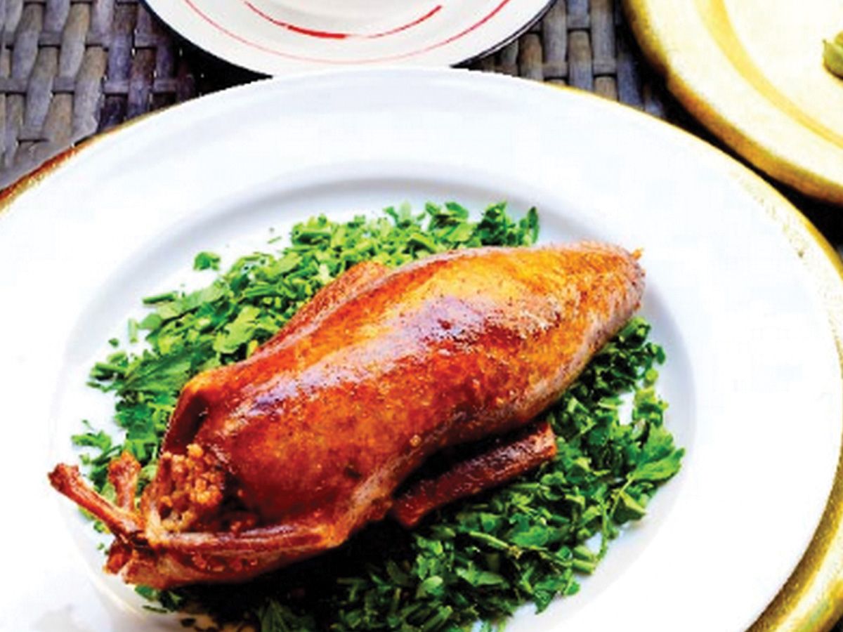 Stuffed Pigeon with Rice