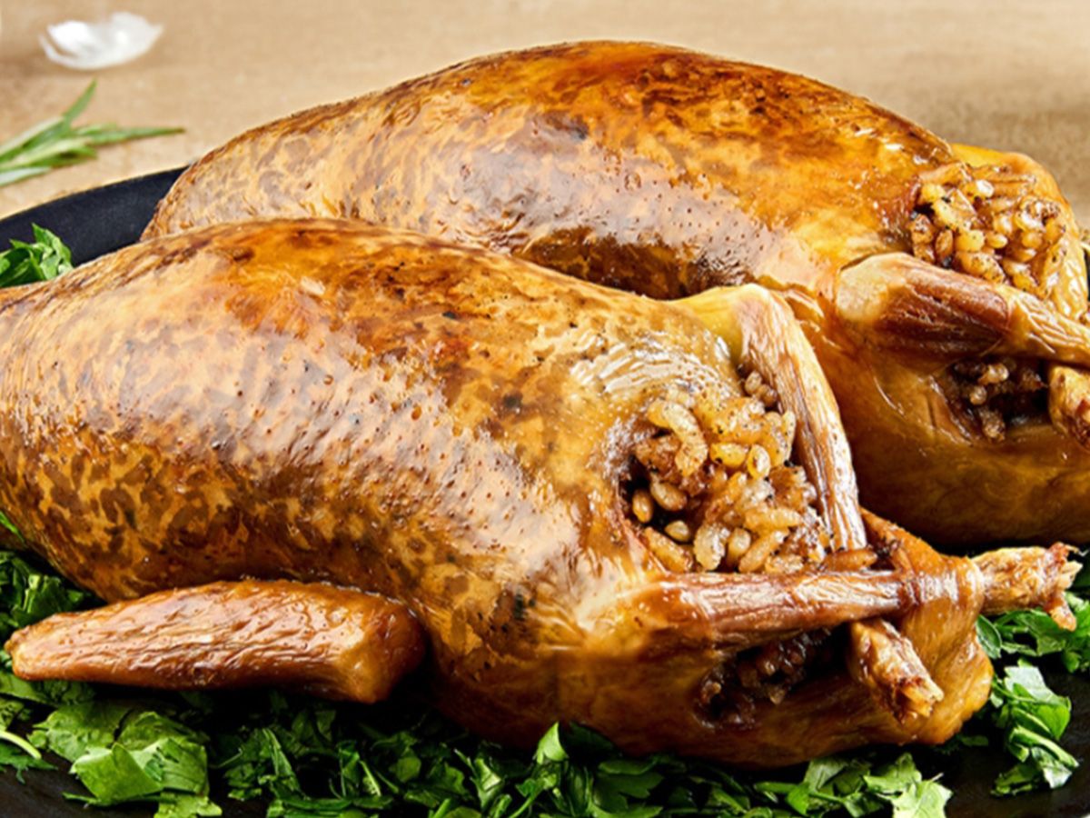 Stuffed Pigeon With Rice