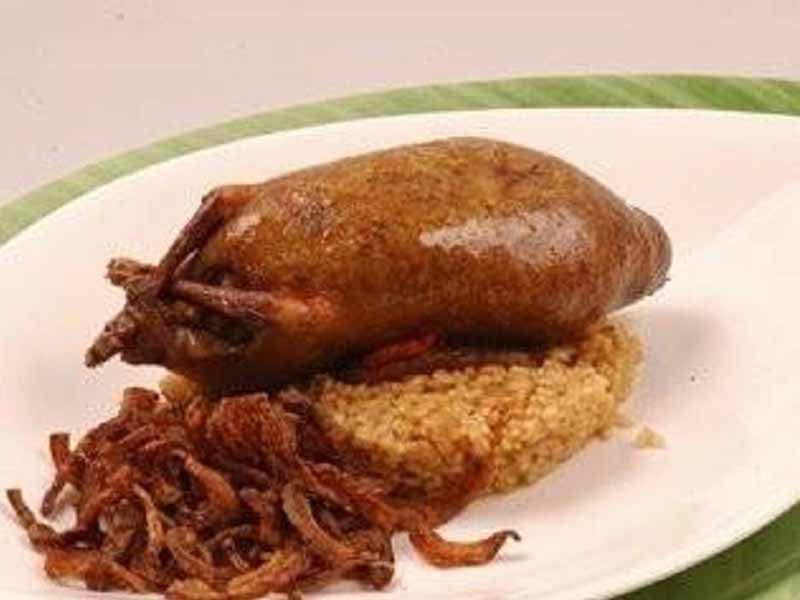 Stuffed Pigeon With Rice