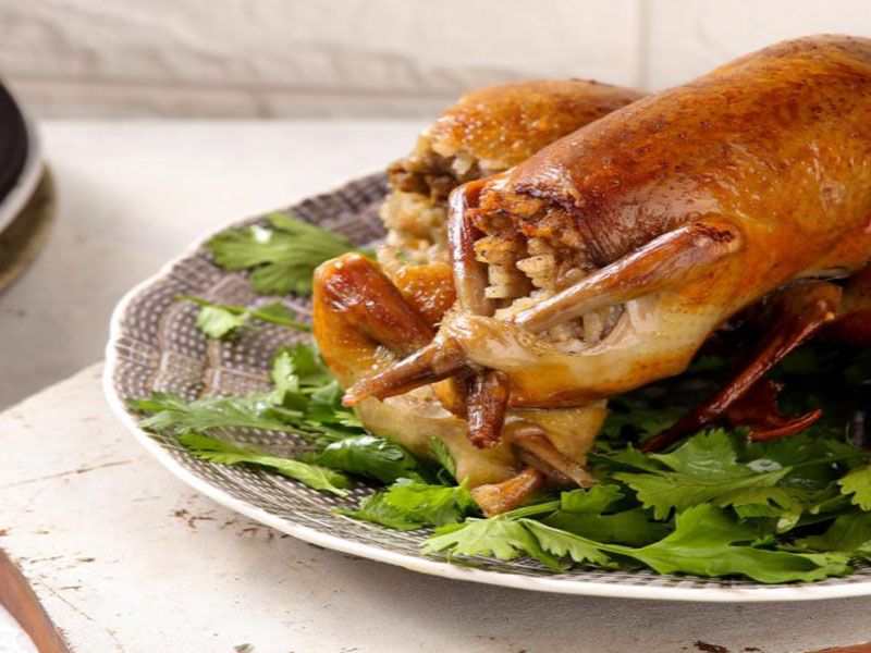 Stuffed Pigeon With Rice