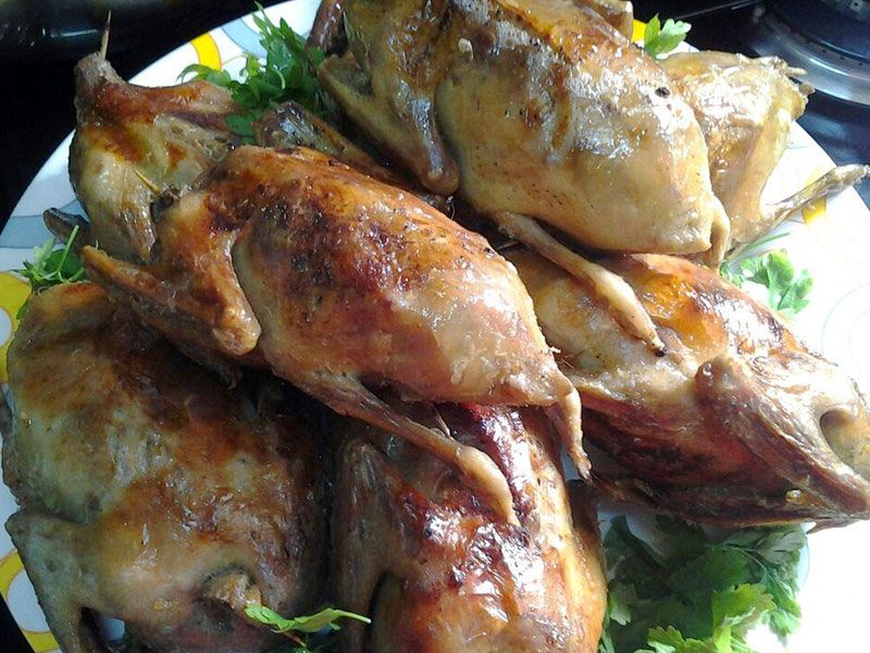 Stuffed Pigeon With Rice