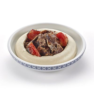 Shawarma meat hummus