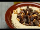 Chickpeas With Meat And Pine Nut